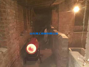 工业燃油暖风机应用于建筑工地取暖