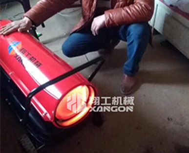 工业燃油暖风机应用于室内取暖